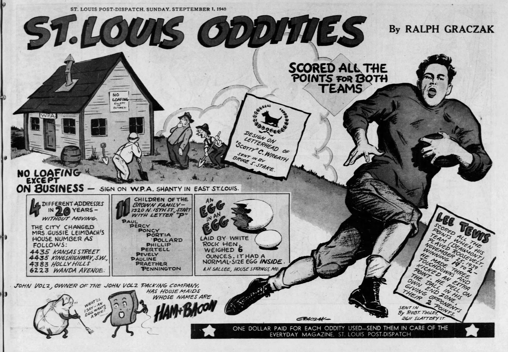 Sept. 1, 1940: The original St. Louis Oddities